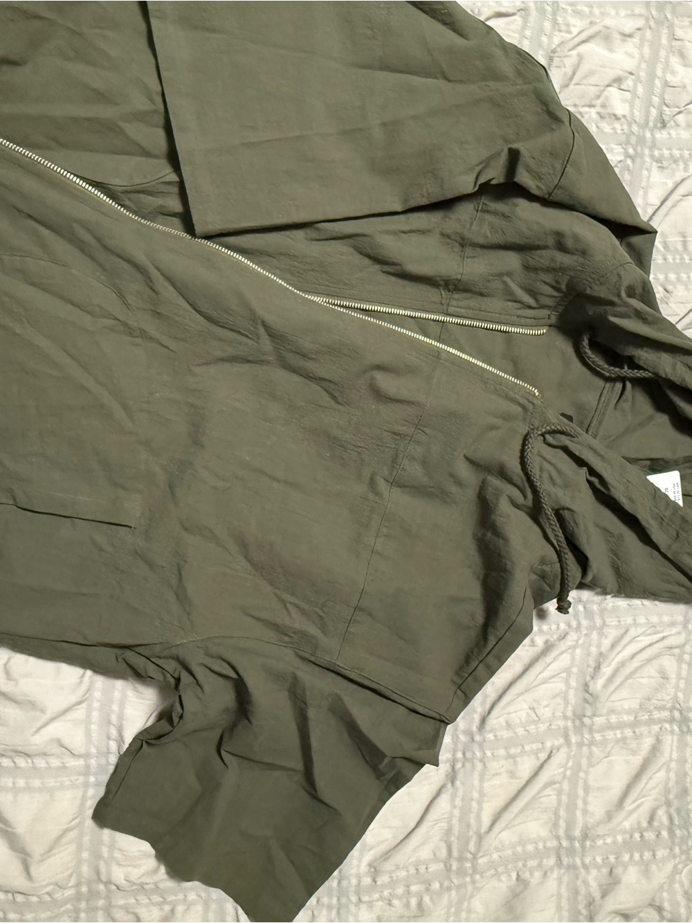 Torrid Olive Green Hooded Zip Jacket